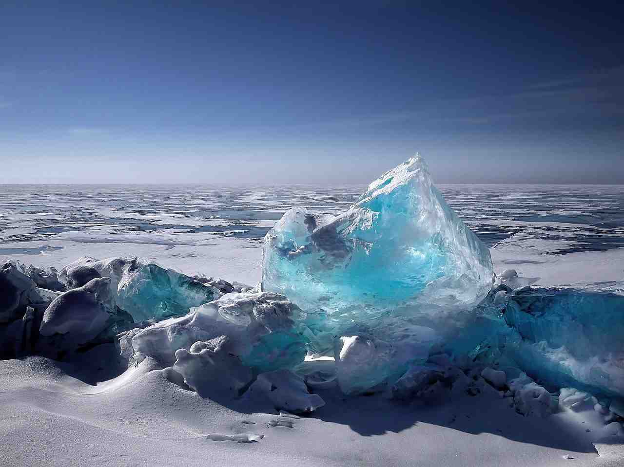 la glace, iceberg, masses de glace