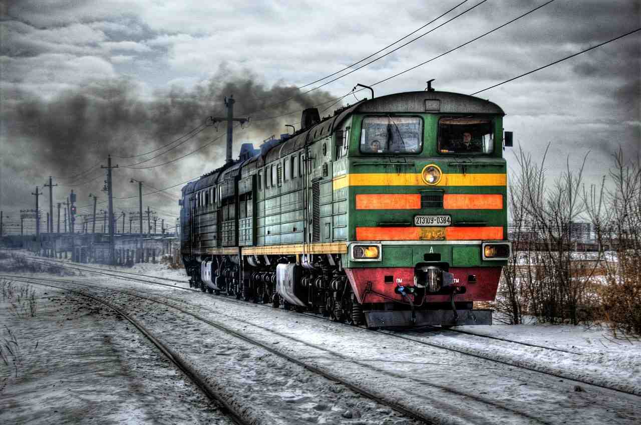 locomotive, diesel, russie
